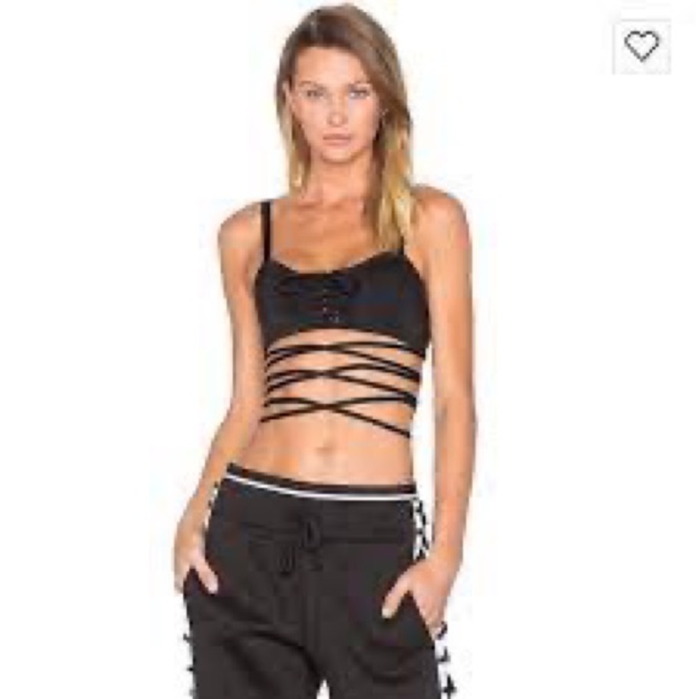 Fenty Puma by Rihanna Sexy Black bralette with long straps